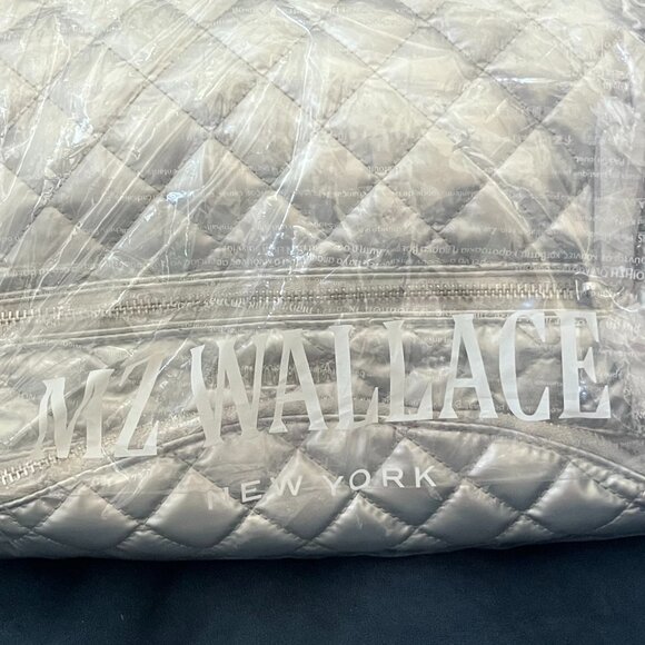 NWT MZ Wallace Crosby Sling bag matte silver - Picture 2 of 10
